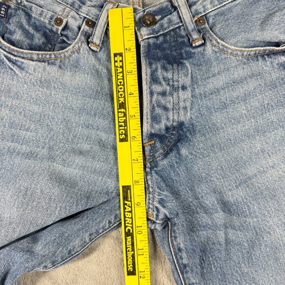 Abercrombie Kids Blue Jeans Size 14 Straight Leg 100% Cotton Denim - Picture 11 of 12